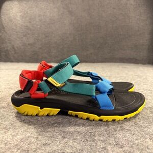 Teva Sandal Shoes Womens Size 7 Black Yellow Colorblock Hiking Sport 1019234